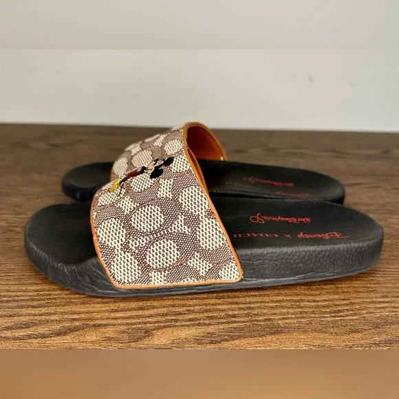 Coach X Disney Sport Slide with Mickey Mouse Embroidery Size 7 - Picture 5 of 11